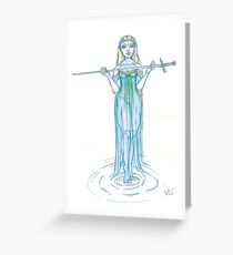 Die Dame des Sees Grußkarte