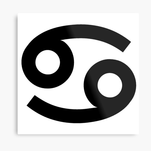 #Unicode #Character “♋” (U+264B) ♋ #Name: #Cancer Metal Print