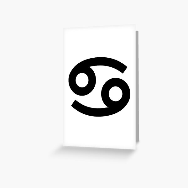 #Unicode #Character “♋” (U+264B) ♋ #Name: #Cancer Greeting Card
