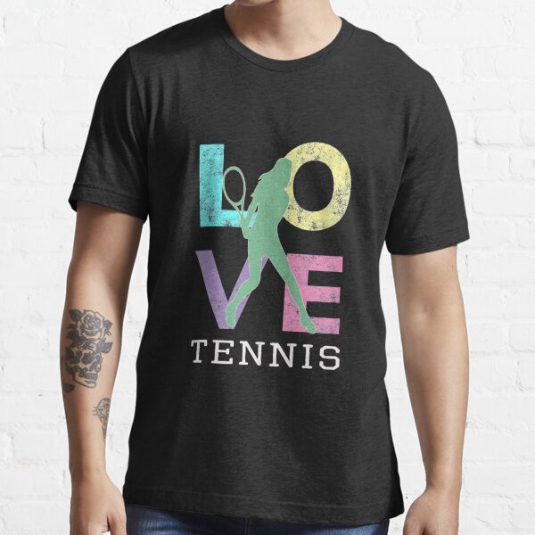 Cute Tennis Gift Design for Women & Girls LOVE Tennis Love Essential T-Shirt