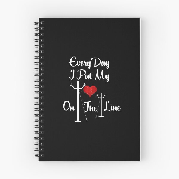 Item preview, Power Lineman Every Day I Put My Heart On The Line Design designed and sold by RozWatts.