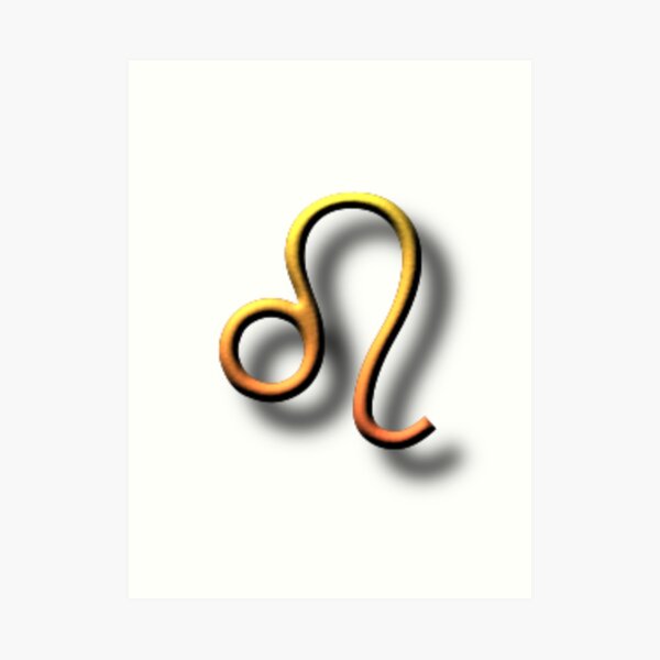 #Unicode #Character “♌” (U+264C) ♌ #Name: #Leo Art Print