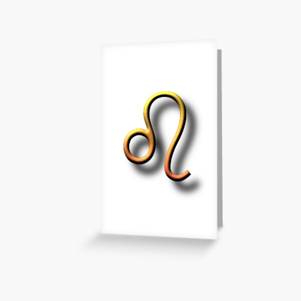 #Unicode #Character “♌” (U+264C) ♌ #Name: #Leo Greeting Card