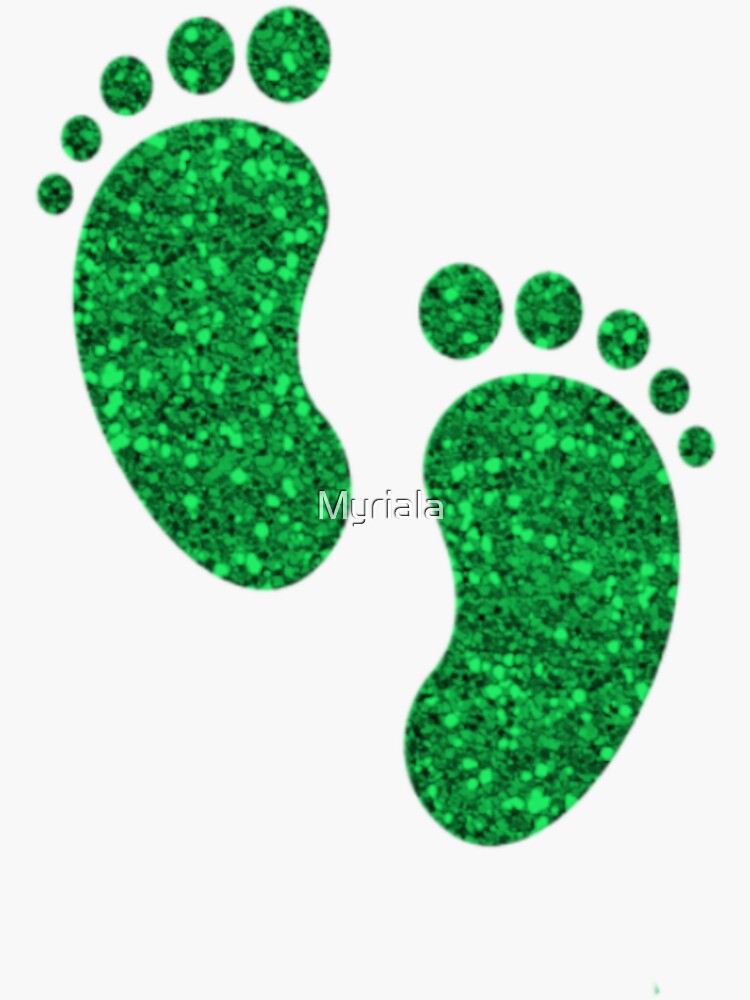 Glitter 2024 baby footprints