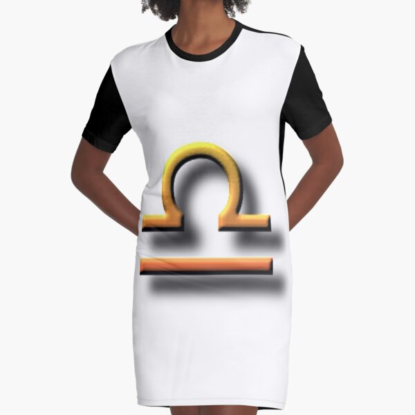 #Unicode #Character “♎” (U+264E) ♎ #Name: #Libra Graphic T-Shirt Dress