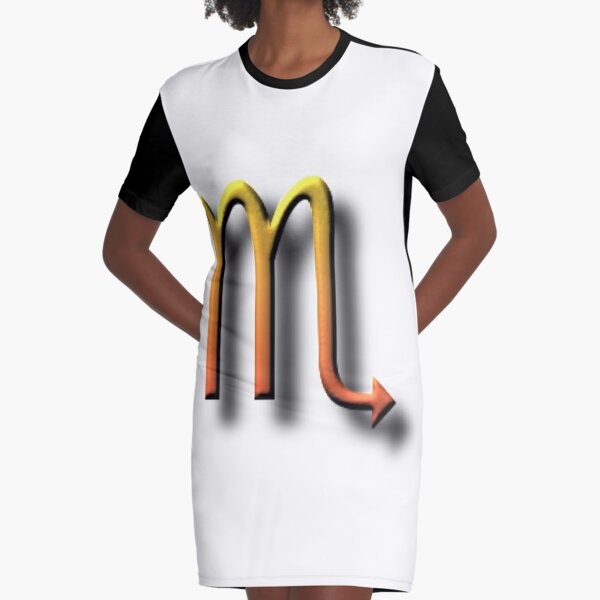 #Unicode #Character “♏” (U+264F) ♏ #Name: #Scorpius Graphic T-Shirt Dress