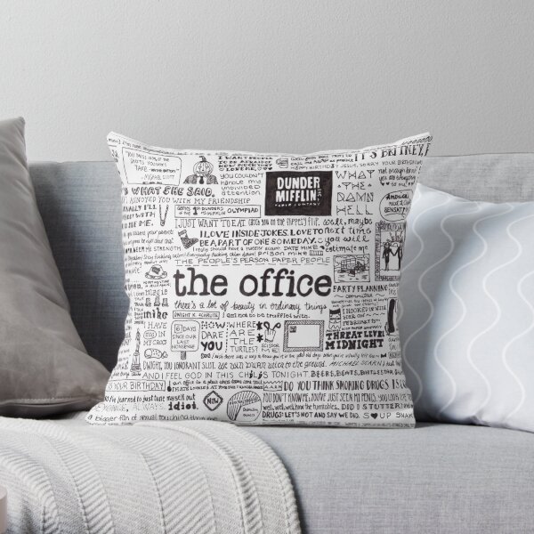 A Visual Representation of the Office Throw Pillow