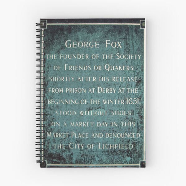 Item preview, Plaque George Fox founder of Quakers Lichfield England 19840926 0046 designed and sold by Fred Mitchell.