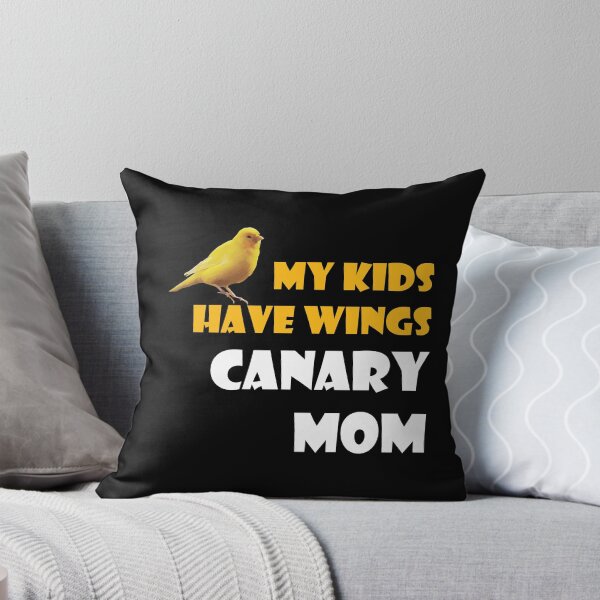 Item preview, My Kids Have Wings Canary Mom Shirt designed and sold by drwigglebutts.