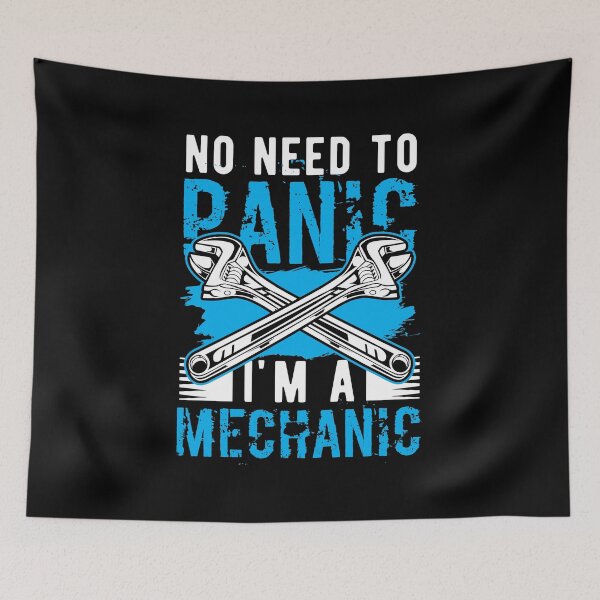 Item preview, Mechanic No Need To Panic Wrench Life Birthday Gift designed and sold by haselshirt.