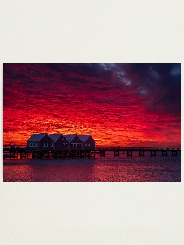 Alternate view of Sunset over Busselton Jetty Photographic Print