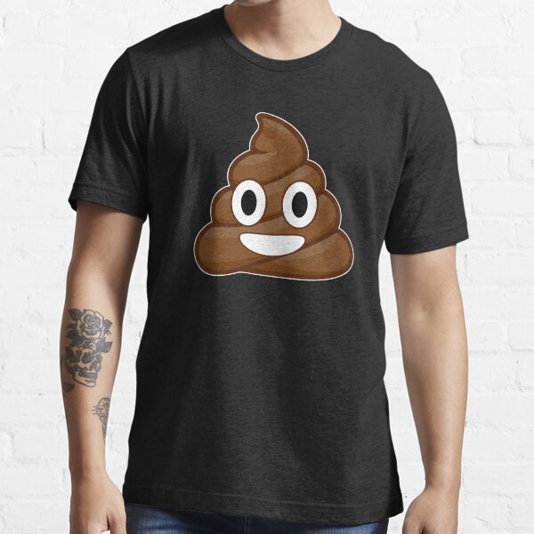 "Emoji Poop Novelty Funny Men Women Kids Poo Emoticon" Tshirt for Sale