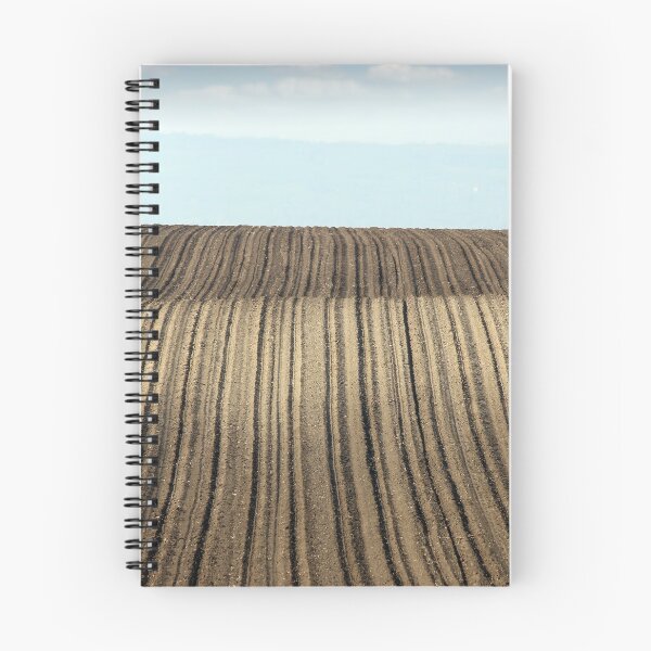 Item preview, brown plowed field farmland landscape agriculture designed and sold by goceris.