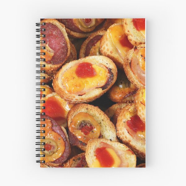 Item preview, bruschetti with cheese olives and salami italian food designed and sold by goceris.