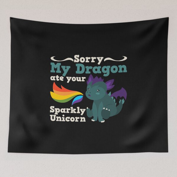 Item preview, Camisa de dragón de unicornio brillante designed and sold by biNutz.