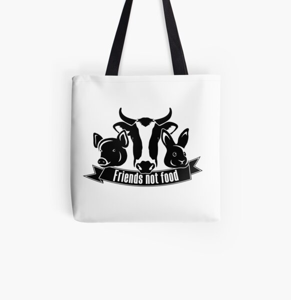 Friends not Food Allover-Print Tote Bag