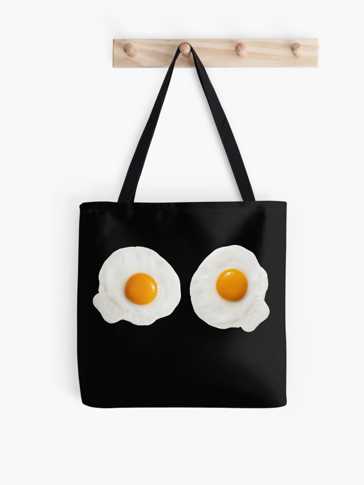 Sarah Lucas inspired fried egg t-shirt  Tote Bag for Sale by