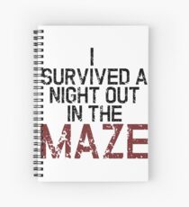 I survived the Maze Spiral Notebook
