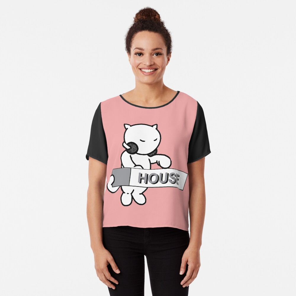 DJ House Kitty Chiffon Top