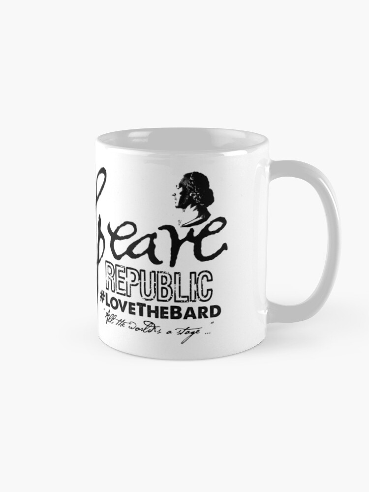 Alternate view of Shakespeare Republic Black Text Coffee Mug
