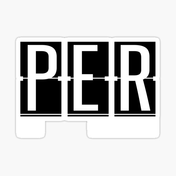 Item preview, PER - Perth Australia -  Airport Code Souvenir or Gift Design  designed and sold by Theodore Cory.