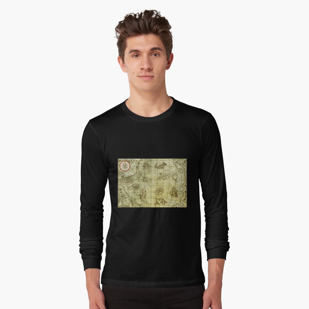 STBYM Sea Monsters Pirate Map T-Shirt