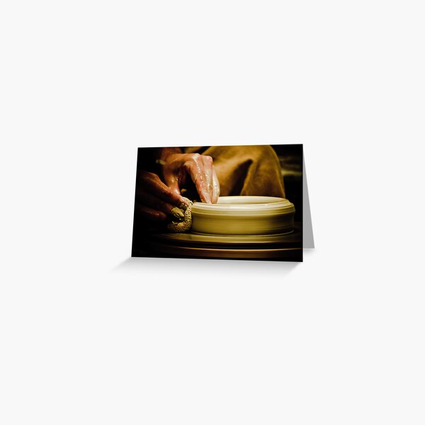 Wheel Turned Pottery Greeting Card