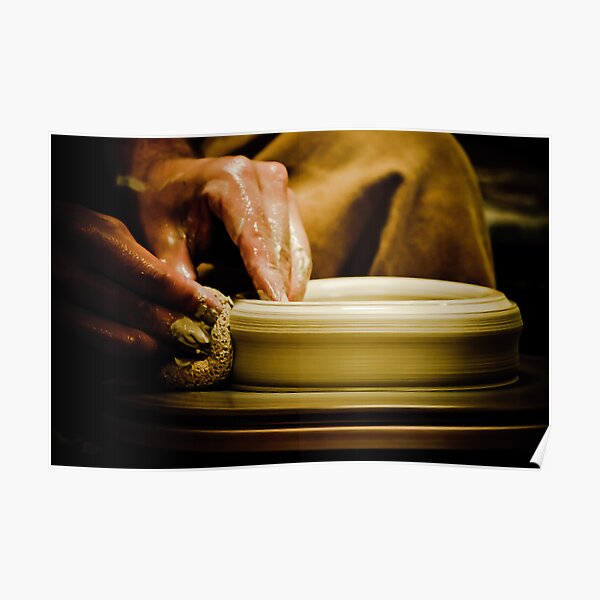 Wheel Turned Pottery Poster