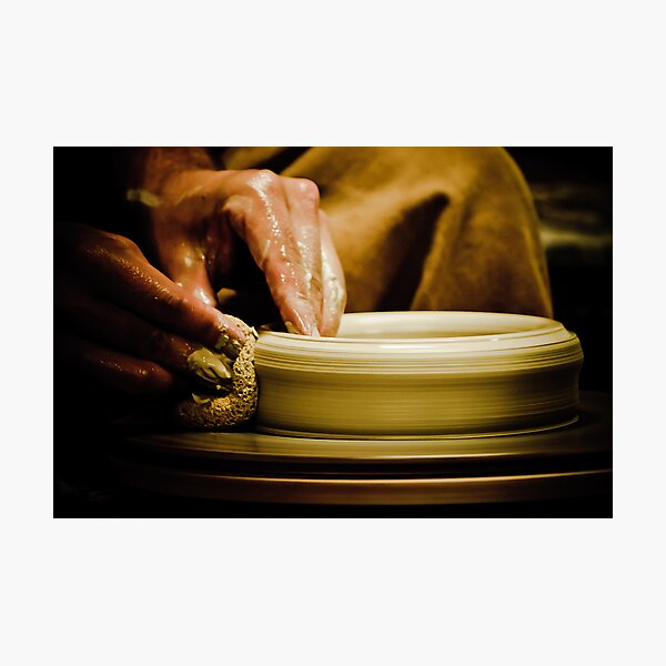 Wheel Turned Pottery Photographic Print