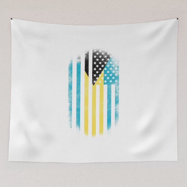Item preview, Bahamanian American Flag   Bahamas and USA Design designed and sold by ockshirts.