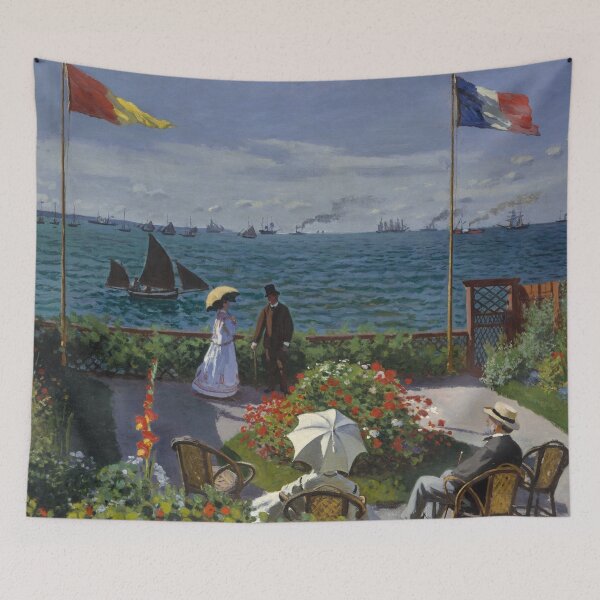Aperçu de l'œuvre Le jardin de Sainte-Adresse (Monet) créée et vendue par hamptonstyle.