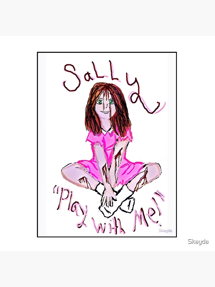 SALLY (CREEPYPASTA) Throw Pillow for Sale by Skayda