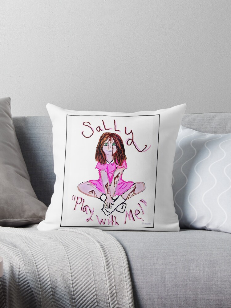 SALLY (CREEPYPASTA) Throw Pillow for Sale by Skayda