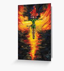 Fire Made Flesh Greeting Card