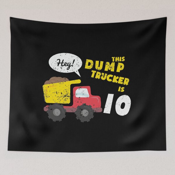 Item preview, 10th Birthday Shirt Birthday Party Shirt Large Dump Truck Shirt Construction designed and sold by KentuckyGirlTee.