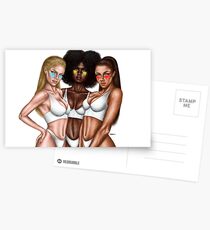 Primary colors women Postcards