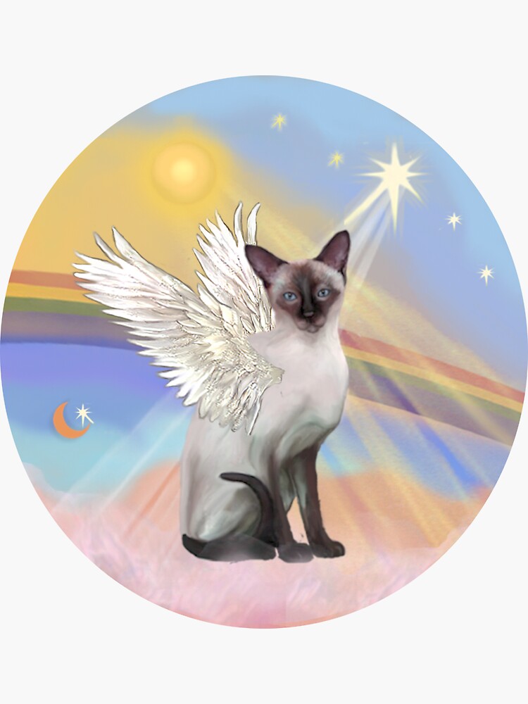Heavens Clouds - Siamese Angel (Chocolate Point) by JeanBFitzgerald
