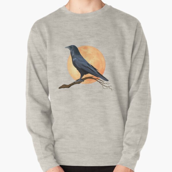 Full Moon Raven Pullover Sweatshirt