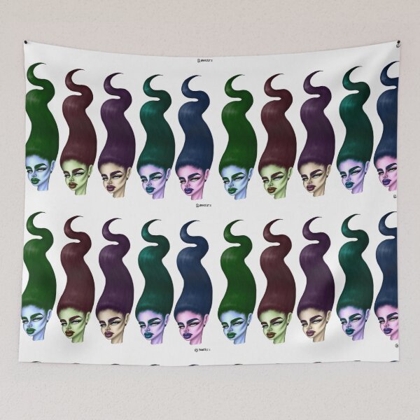Item preview, Spooky colored doll faces designed and sold by Marcos Sevilla Martin.