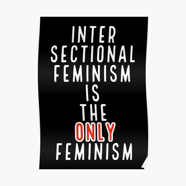 Intersectional Feminism Is The Only Feminism Poster For Sale By Lowbudgetcomics Redbubble 