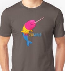 Pansexuwhale - with text Unisex T-Shirt
