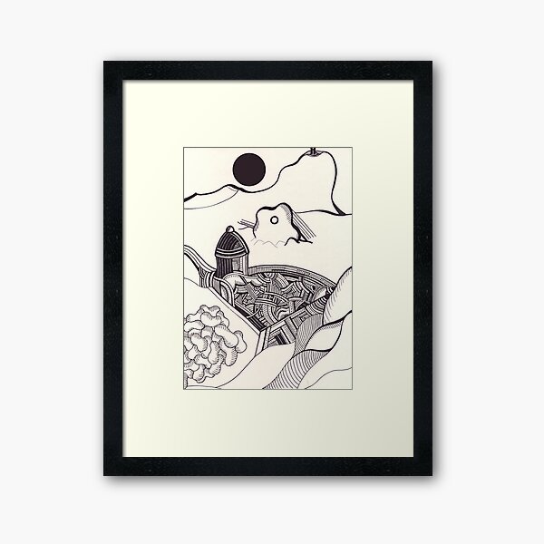 jesus hill Framed Art Print