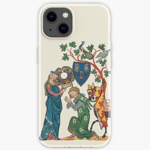Medieval German Minne art iPhone Soft Case
