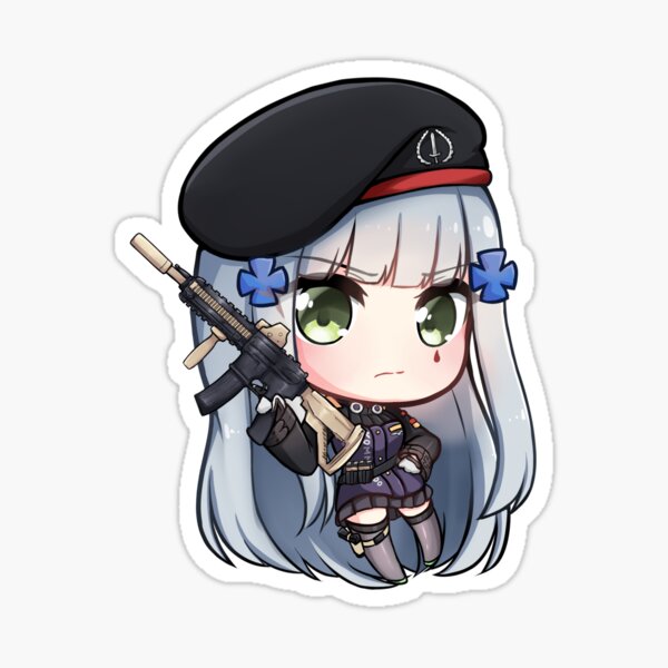 Girls Frontline HK-416 4th Anniversary Costume Sticker 6" Car Decal HK416 