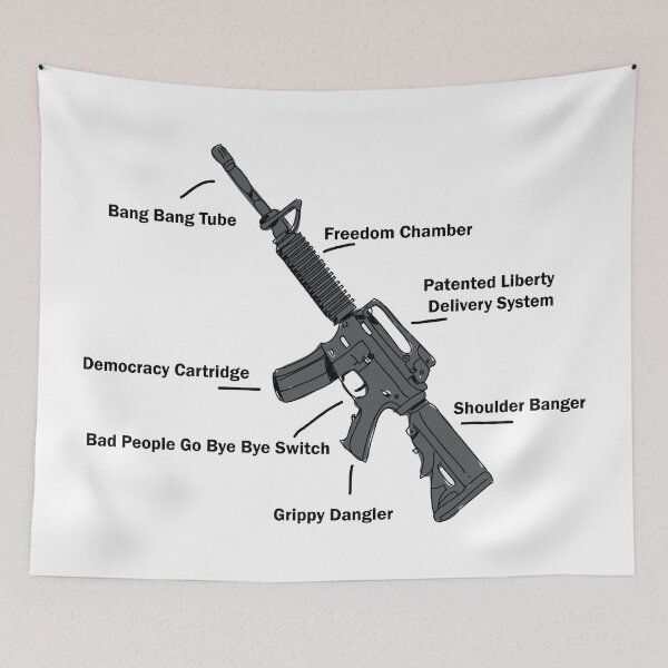 Item preview, Anatomy of a Gun – Funny - 2nd amendment  designed and sold by Troy Green.