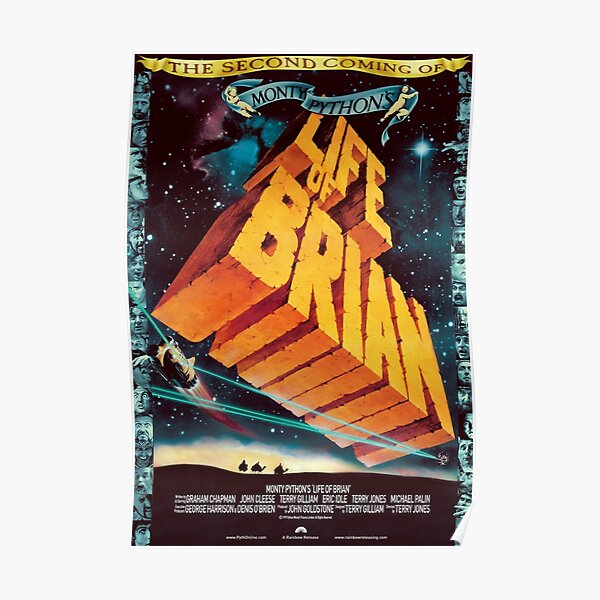 LIFE OF BRIAN 1979 FILM MOVIE METAL TIN SIGN POSTER WALL PLAQUE 