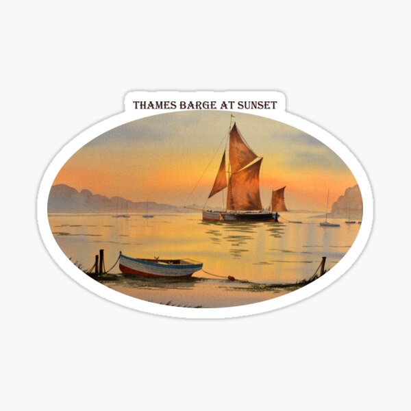 Item preview, Thames Barge At Sunset designed and sold by William Holkham.