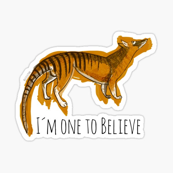 Cree en Thylacine # 2 Pegatina