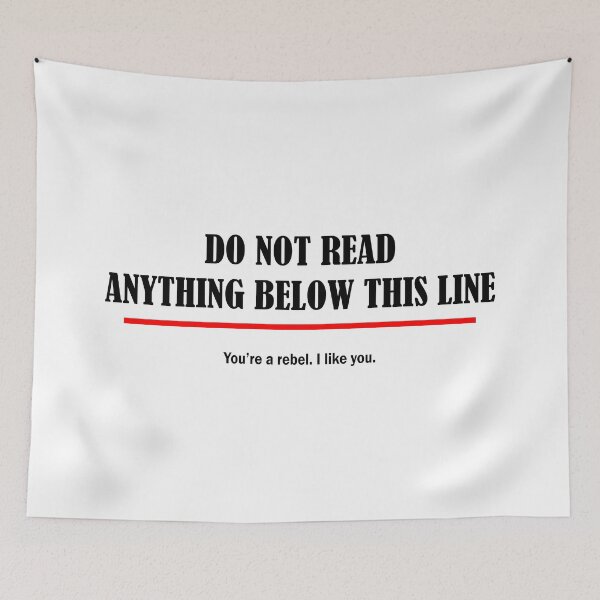 Item preview, Do not read – You're a rebel – Funny designed and sold by Troy Green.
