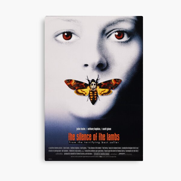 The Silence of the lambs movie poster Canvas Print